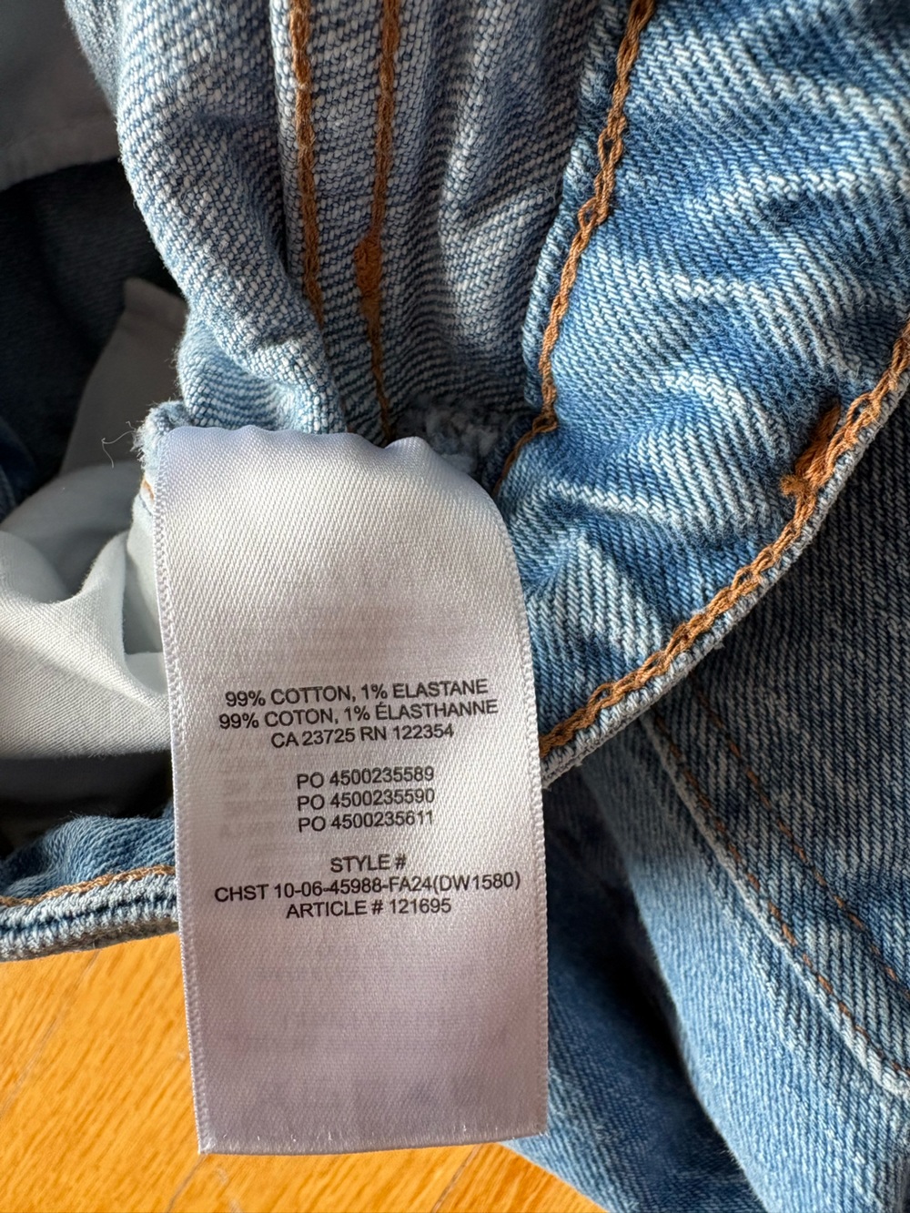 Aritzia Denim Forum Rowan Super Hi-Rise Straight Jean size 27 - Picture 9 of 9